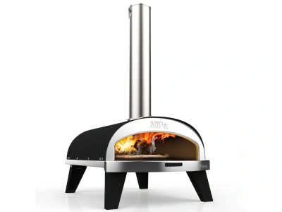 Pizza pec na dřevěné pelety 31cm Piana ZiiPa - černá