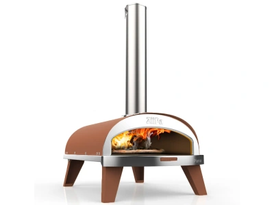 Pizza pec na dřevěné pelety 31cm Piana ZiiPa - cihlová