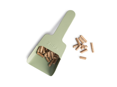 Lopatka na pelety Melfa - zelená Ziipa