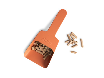 Lopatka na pelety Melfa - oranžová Ziipa