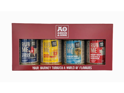 Dárkové balení BBQ koření ,,Steak & Burger" Angus&Oink