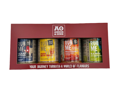 Dárkové balení BBQ koření ,,chutě Ameriky" Angus&Oink