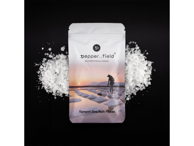 Sea Salt Flakes - výběr solných vloček Kampotu 100g  Pepper Field