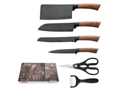 6-dílná sada sada nožů s nepřilnavým povrchem Gooda