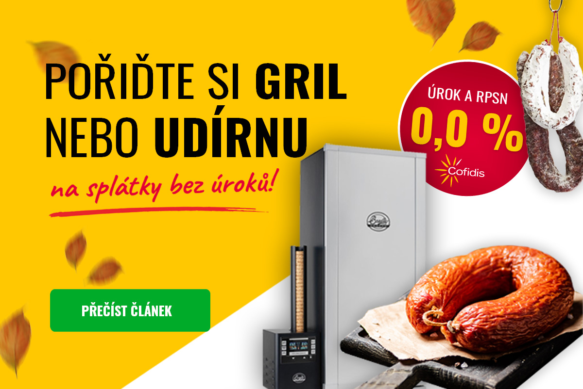 Splátky bez navýšení: Pořiďte si gril nebo udírnu bez zbytečných výdajů