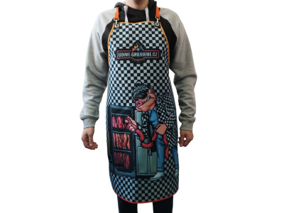 Zástěra Pepe na grilování s karabinami č.2 UG Grill