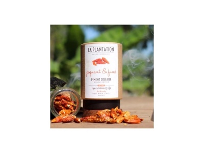 Smoked Red Bird Chilli z Kambodži celé 15 tubus La Plantation