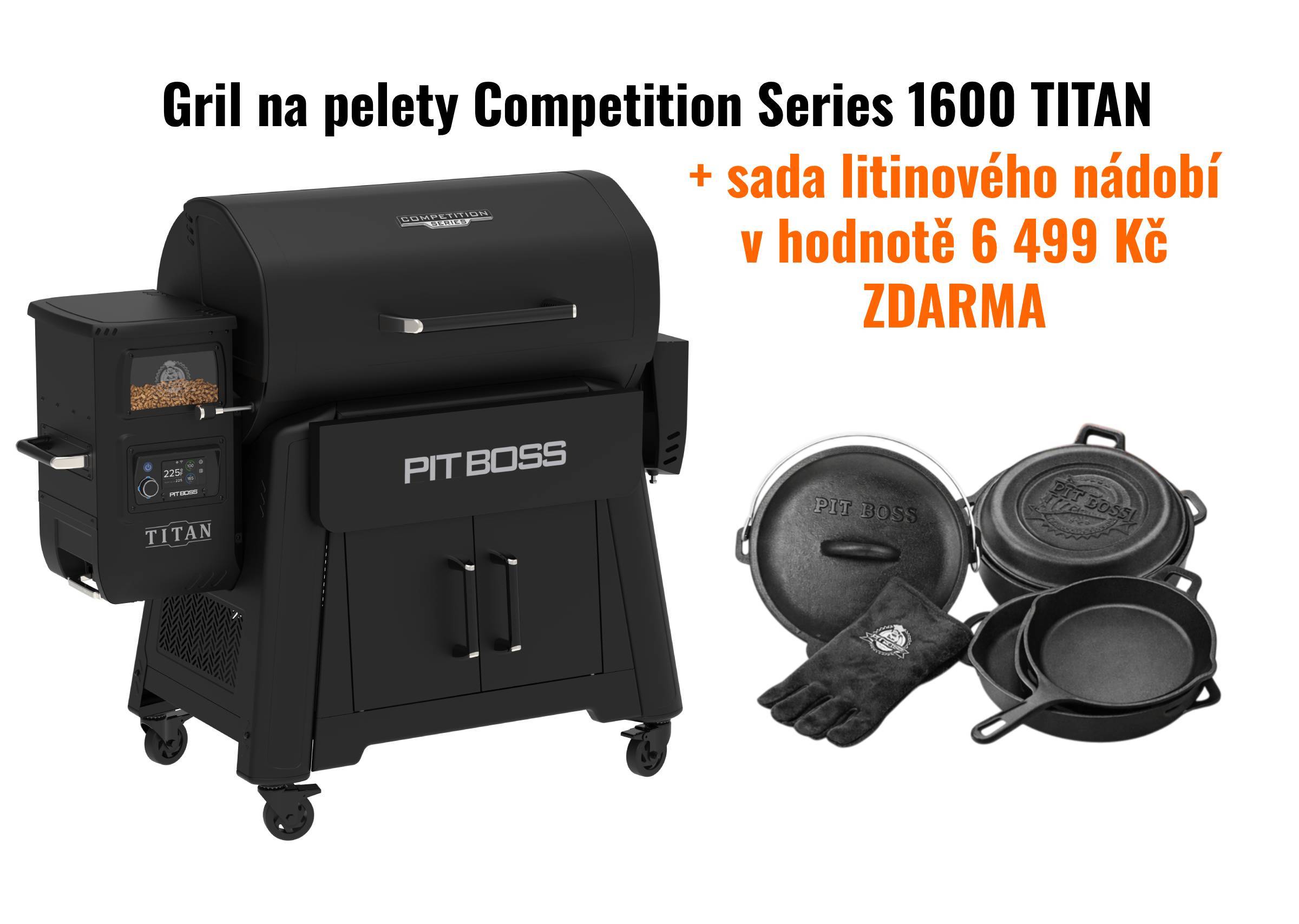 Gril na pelety Competition Series 1600 TITAN Pit Boss / PB1600CST