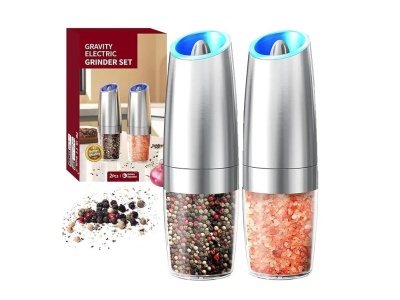 Sada 2x elektrický mlýnek na pepř a sůl NerezGravity2 UG Grill