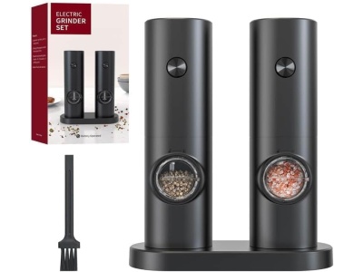 Sada 2x elektrický mlýnek černý s podstavcem UG Grill