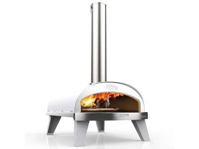 Pizza pec na dřevěné pelety 31cm Piana ZiiPa - bílá