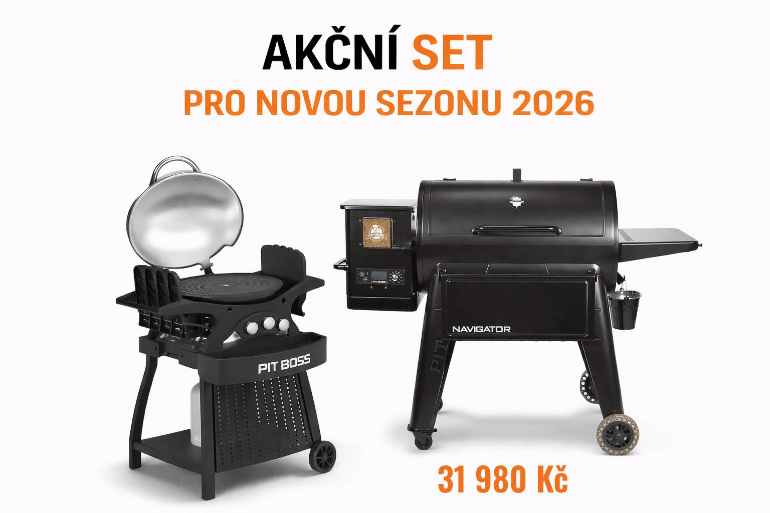 🔥 Limitovaná akce Pit Boss Navigator 850 Double Pack – dva grily za super cenu!