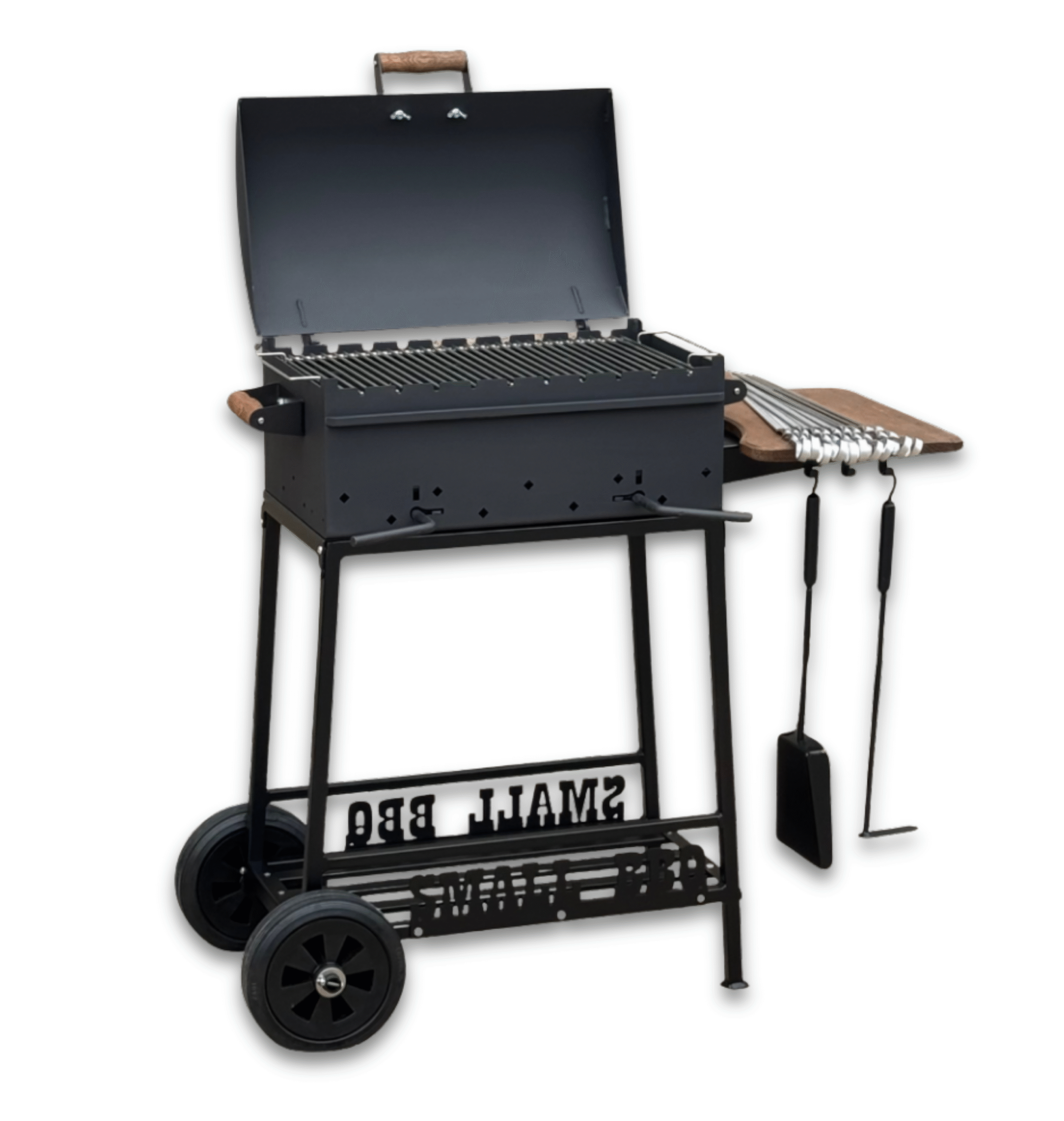 SMALL BBQ špízový gril na dřevo 50cm Kalme