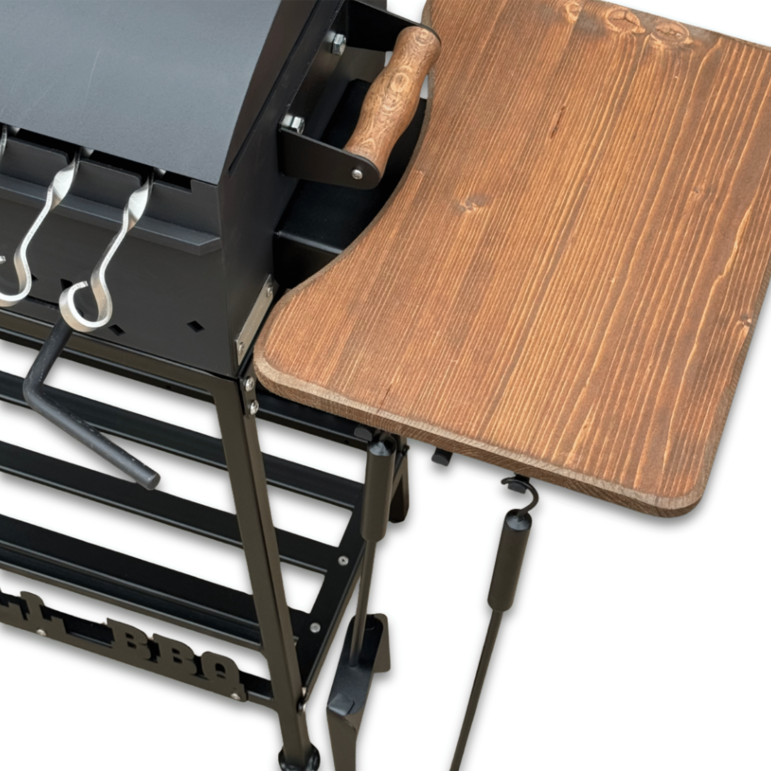 SMALL BBQ špízový gril na dřevo 50cm Kalme - Obrázek 2