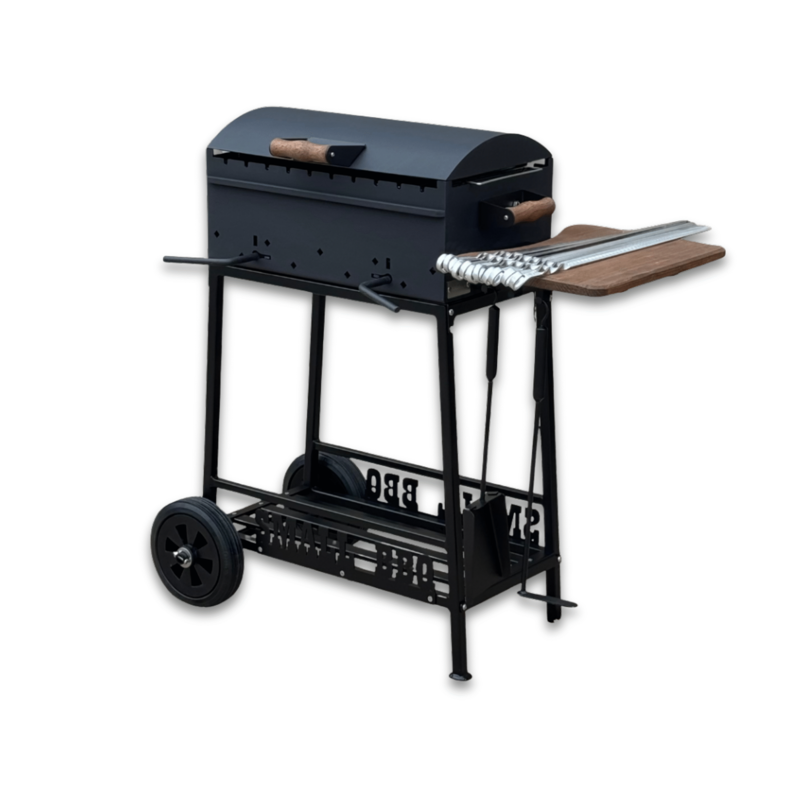 SMALL BBQ špízový gril na dřevo 50cm Kalme - Obrázek 3