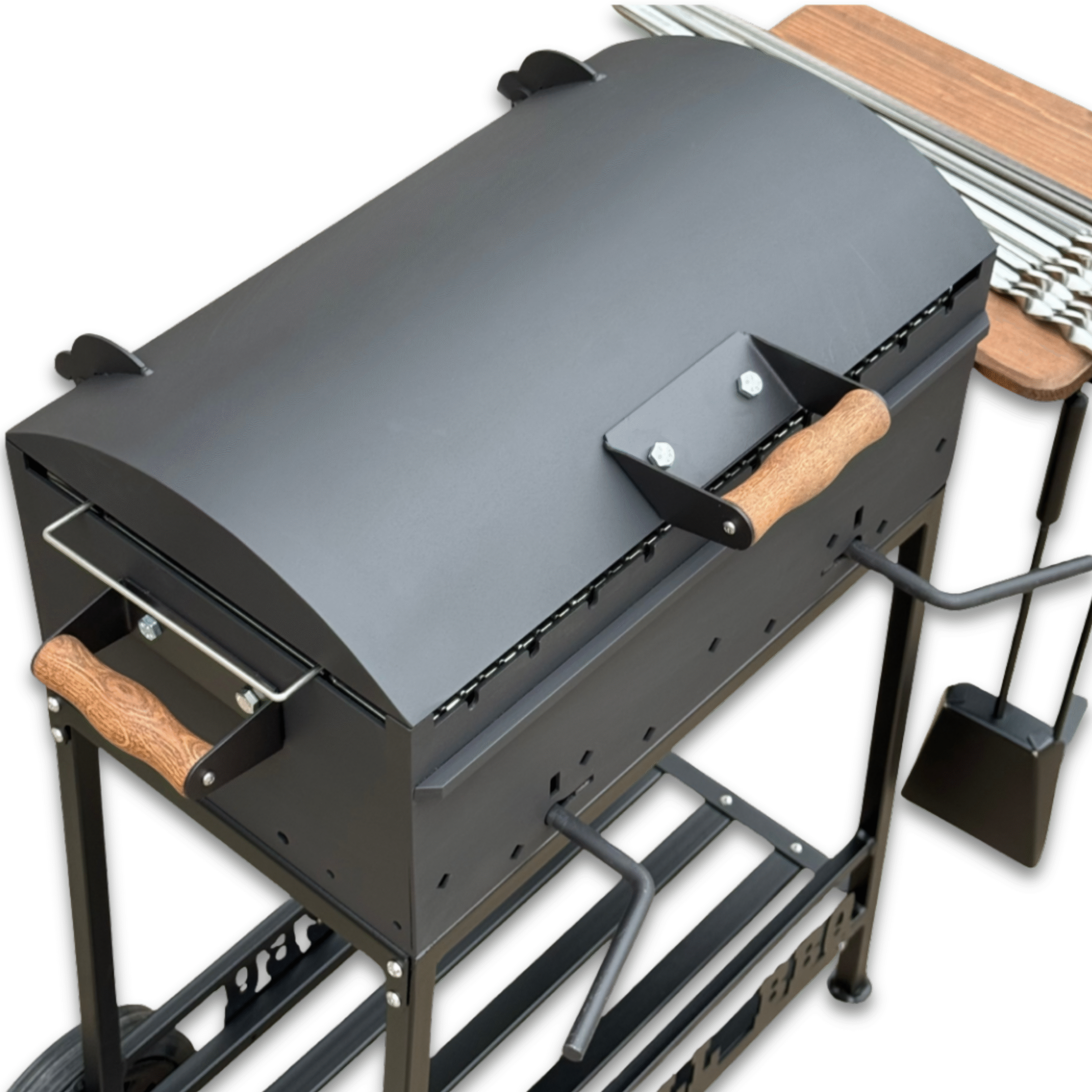 SMALL BBQ špízový gril na dřevo 50cm Kalme - Obrázek 5