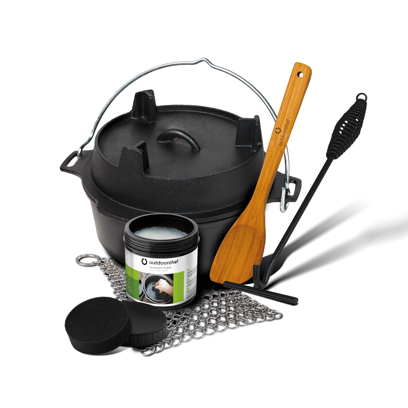 Outdoorchef litinový hrnec s příslušenstvím Dutch Oven No. 04/3.8L, 18.212.93