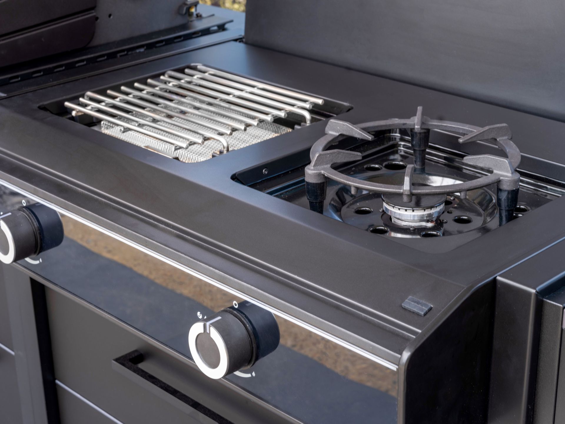 Outdoorchef Heat X-245 grilovací modul Plancha s Cooking & Blazing Zone, 30 mbar, 18.410.29, skříň