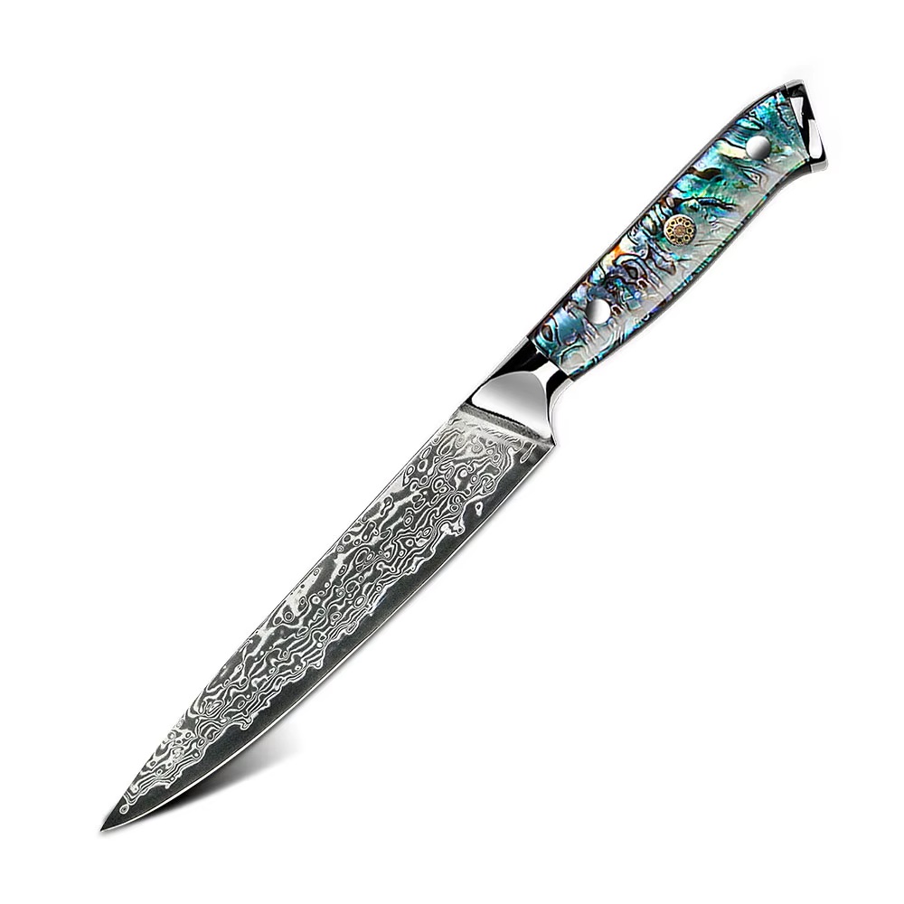 Nůž Utility 15/26cm Damašková ocel 67/přírodní perleť Abalone Gooda