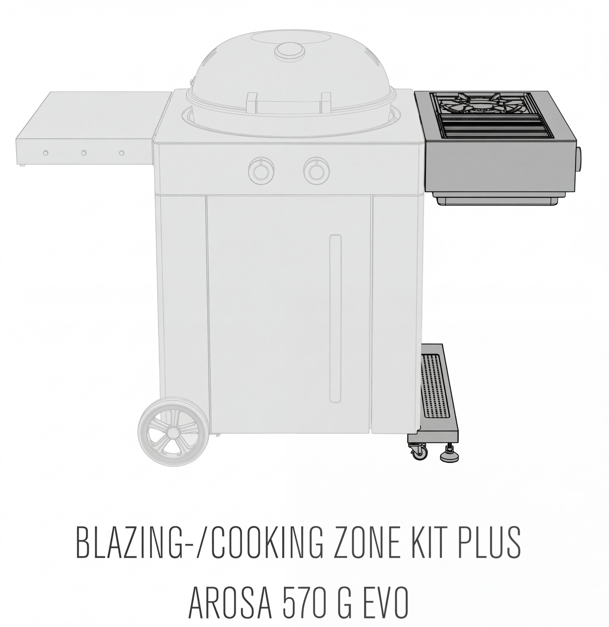 Vestavný plynový gril BZ&CZ AROSA H 30MBAR Outdoorchef - Obrázek 2
