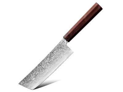 Nůž Nakiri 18/33cm Damašková ocel 67/santal dřevo Gooda
