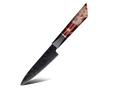 Nůž Utility 13/27,5cm 3-vrstvá ocel/G10, burl dřevo Gooda