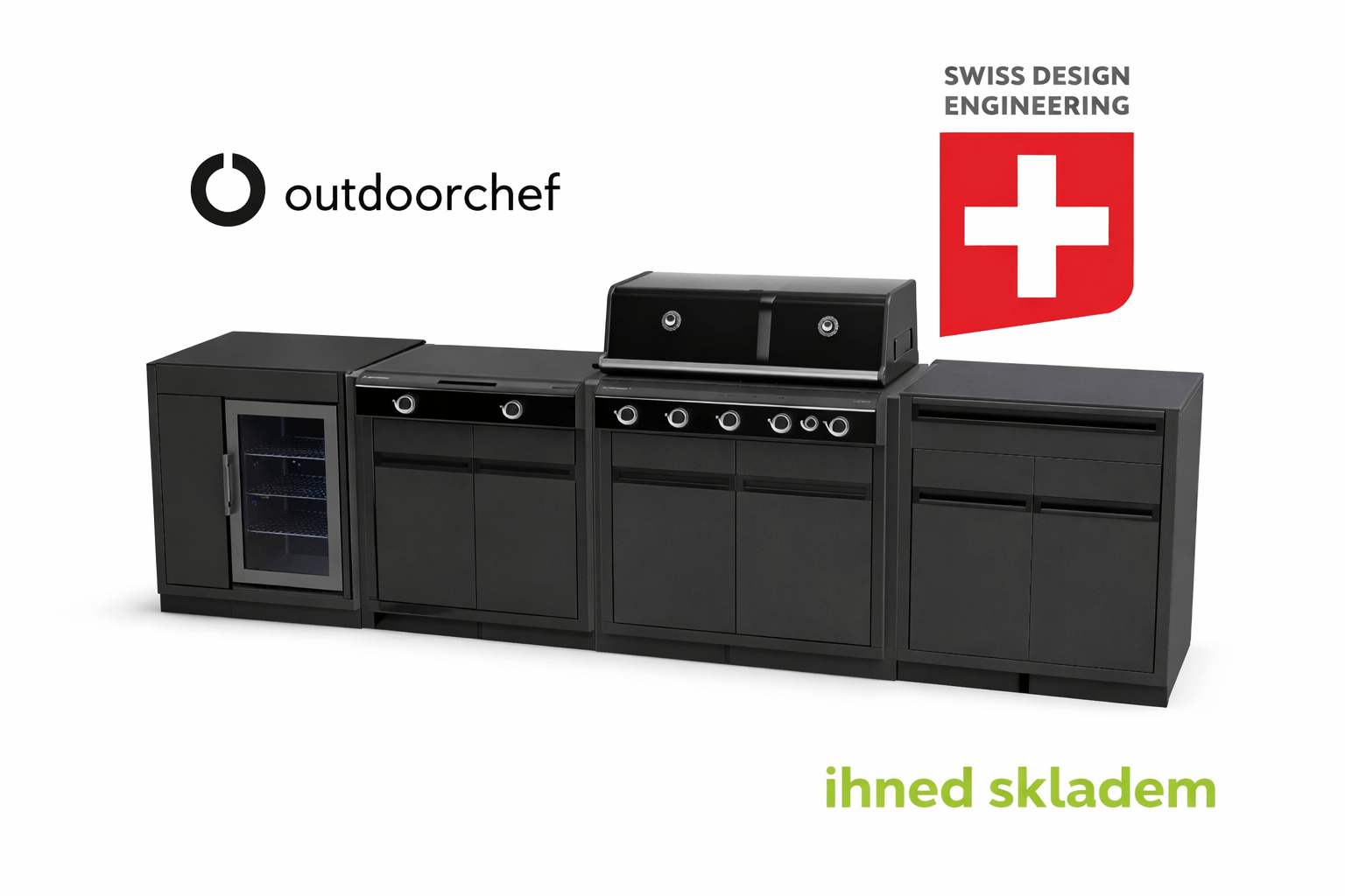 Venkovní modulární kuchyň SET 1 HEAT X-415/245 30MB GRANIT Outdoorchef - Obrázek 2
