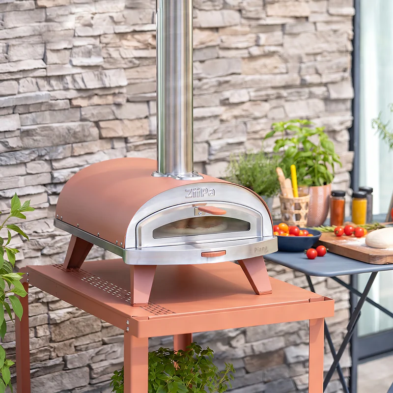 Pizza pec na dřevěné pelety 31cm Piana Evo ZiiPa - oranžová - Obrázek 8