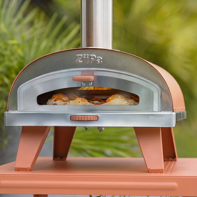 Pizza pec na dřevěné pelety 31cm Piana Evo ZiiPa - oranžová - Obrázek 9