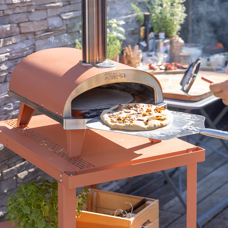 Pizza pec na dřevěné pelety 31cm Piana Evo ZiiPa - oranžová - Obrázek 7