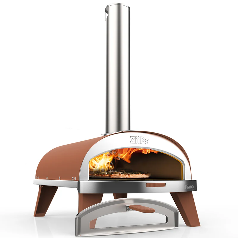 Pizza pec na dřevěné pelety 31cm Piana Evo ZiiPa - oranžová