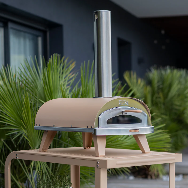 Pizza pec na dřevěné pelety 31cm Piana Evo ZiiPa - písková - Obrázek 9