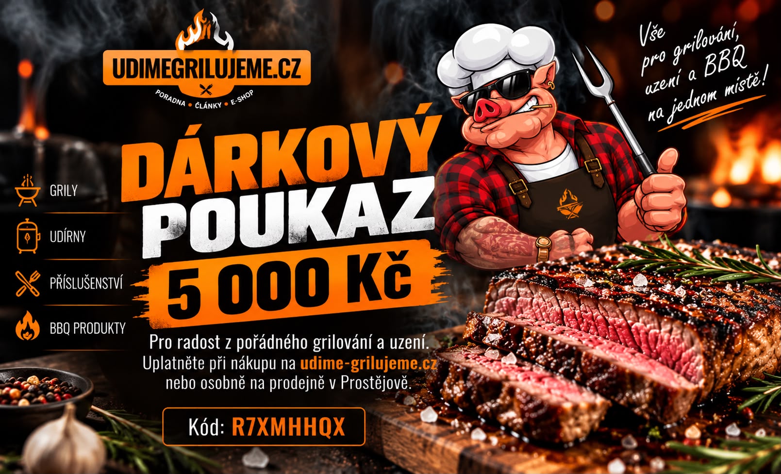 Dárkový poukaz v hodnotě 5 000 Kč