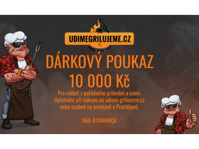 Dárkový poukaz v hodnotě 10 000 Kč