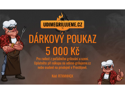 Dárkový poukaz v hodnotě 5 000 Kč